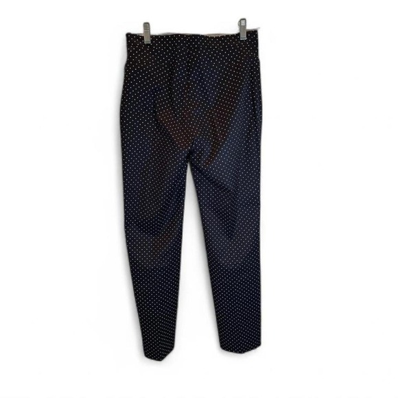 Akris Punto Franca Mini Dot Stretch Cotton Pants US 4 Black White Polka Dot - Picture 3 of 10